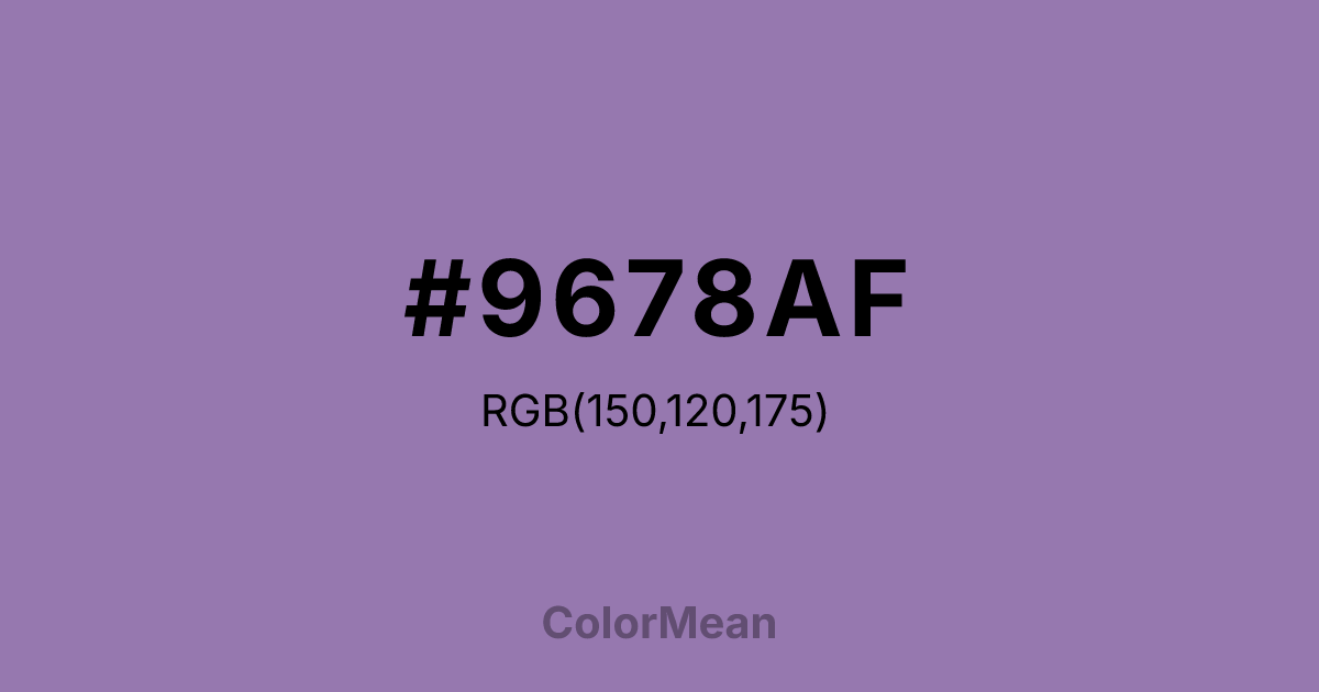 #9678AF color swatch