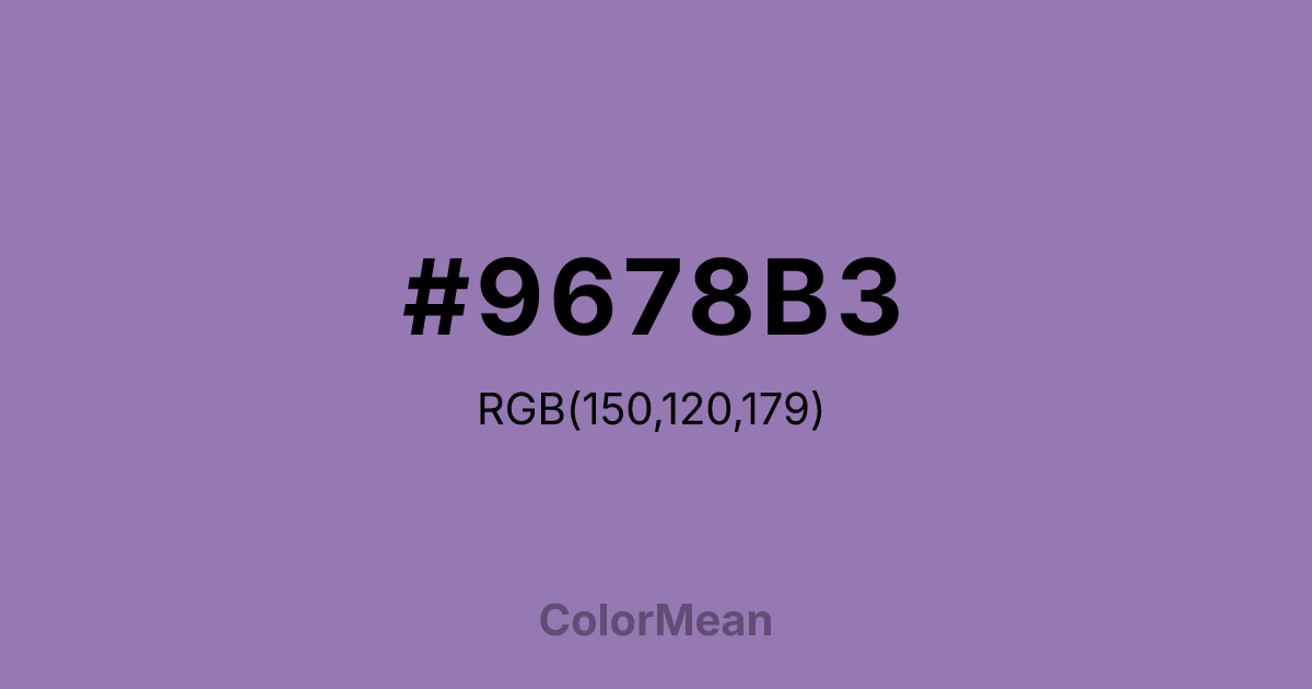 #9678B3 color swatch