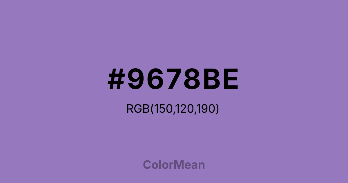 #9678BE color swatch