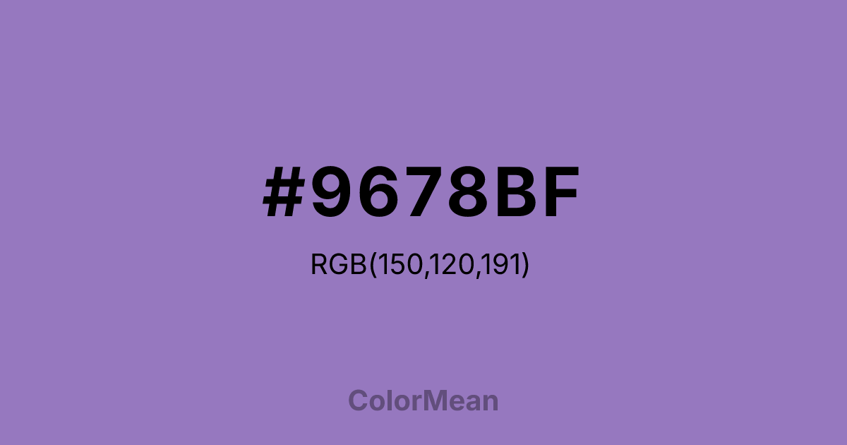 #9678BF color swatch