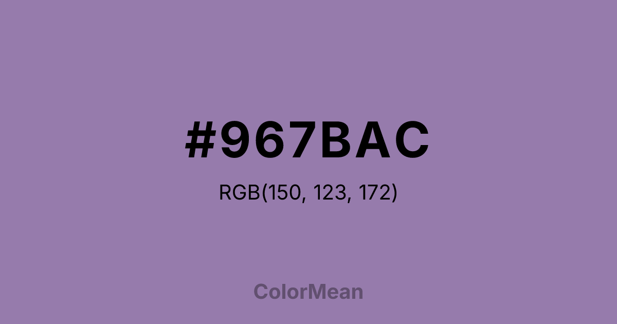 #967BAC color swatch