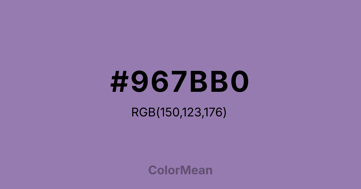 #967BB0 color swatch