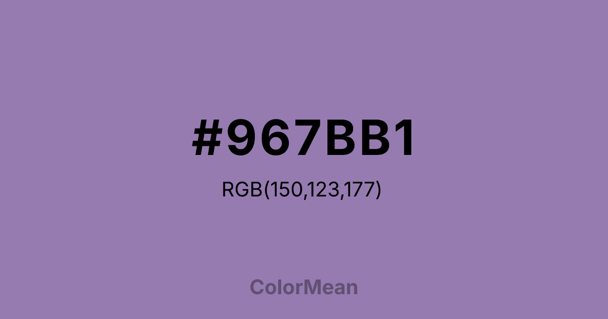 #967BB1 color swatch