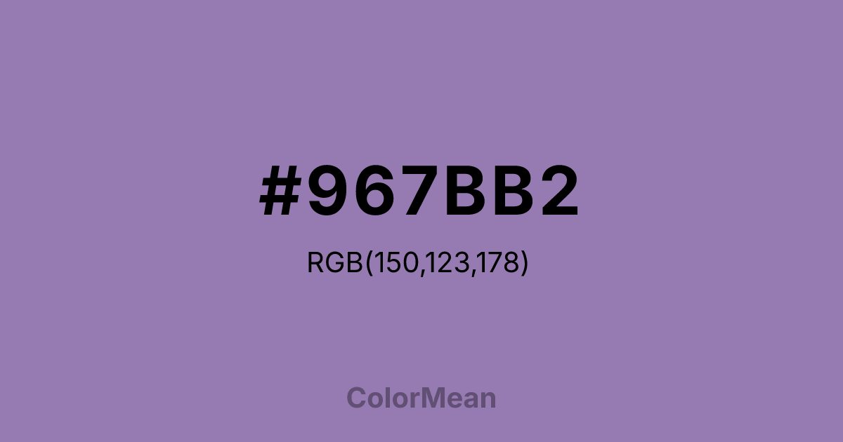 #967BB2 color swatch