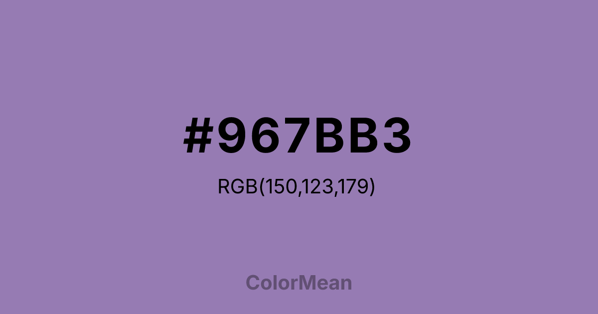 #967BB3 color swatch