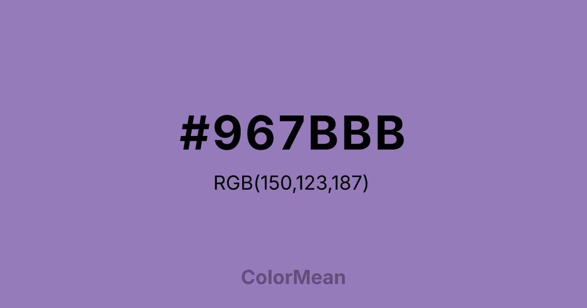 #967BBB color swatch