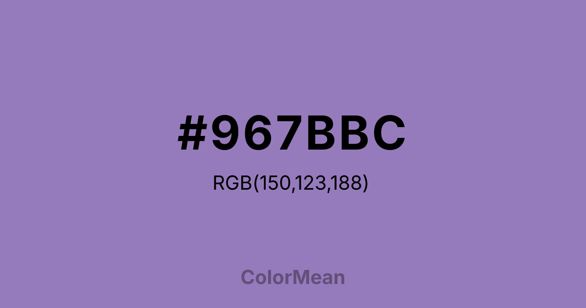 #967BBC color swatch