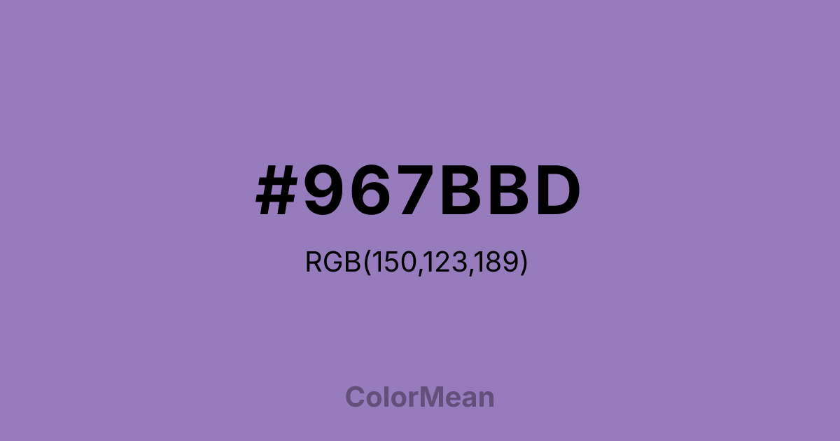#967BBD color swatch