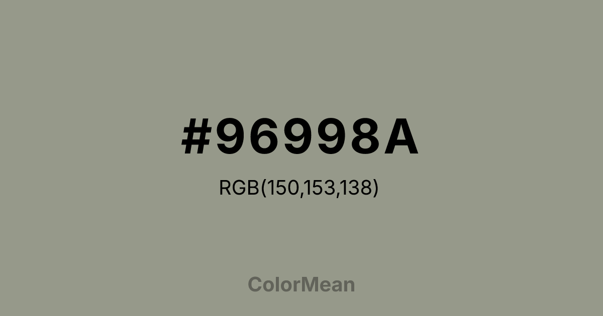 #96998A color swatch