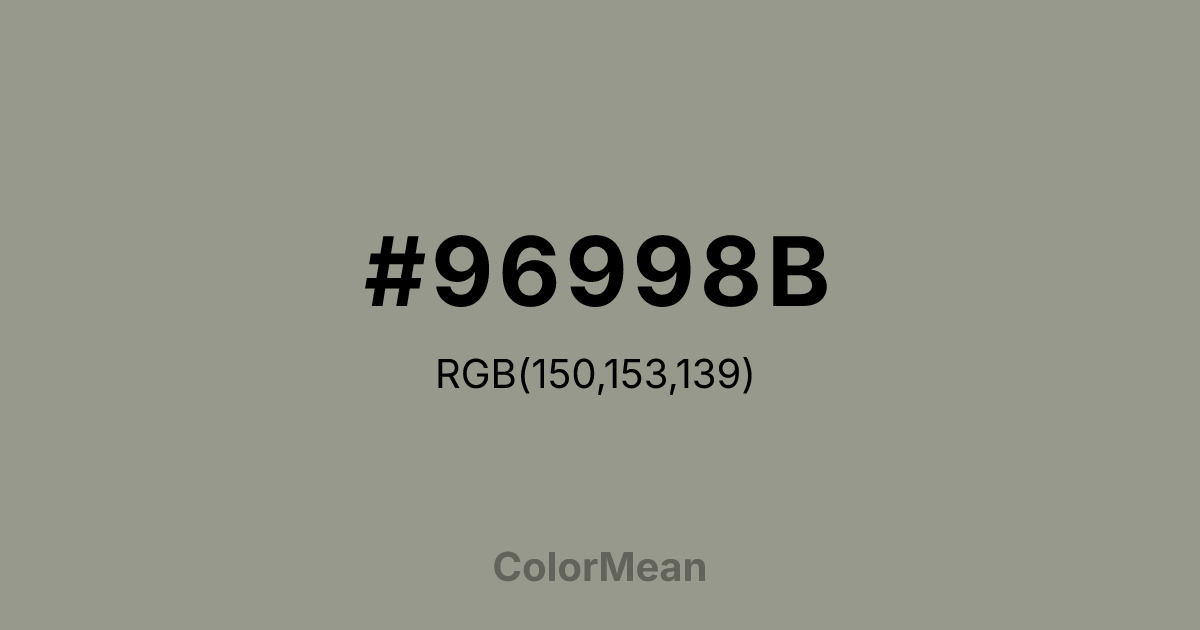 #96998B color swatch