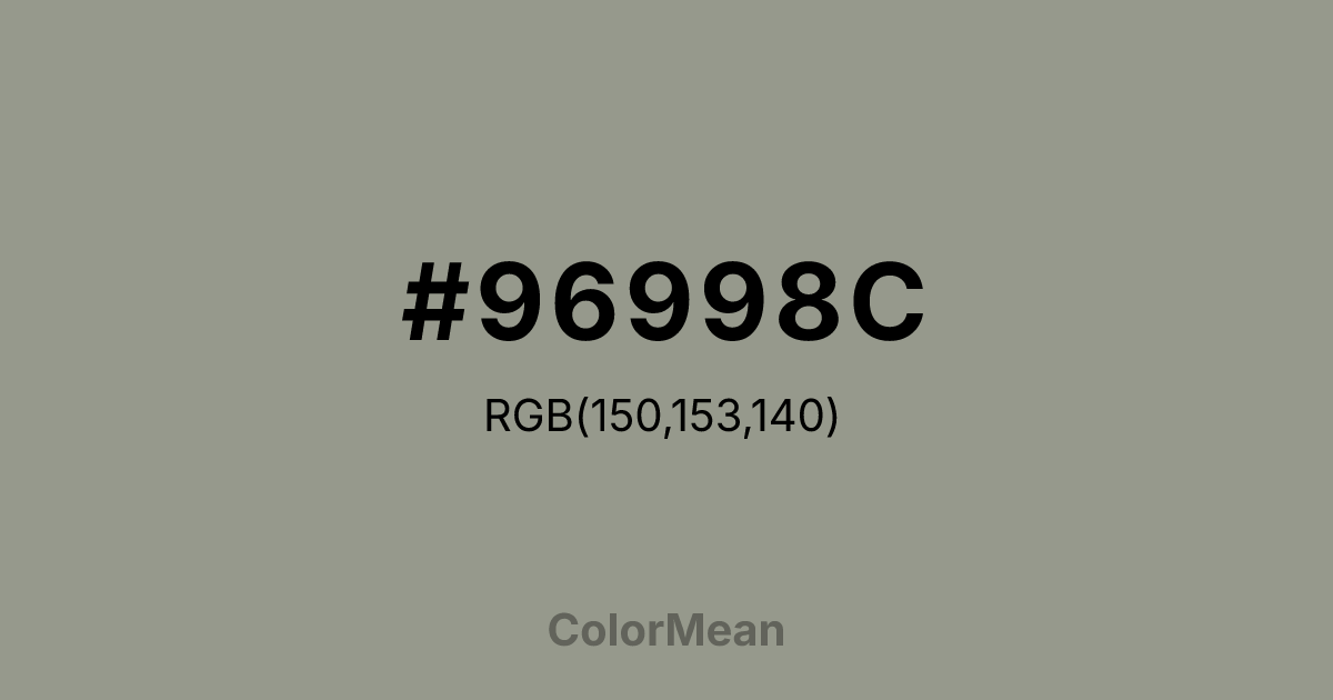 #96998C color swatch