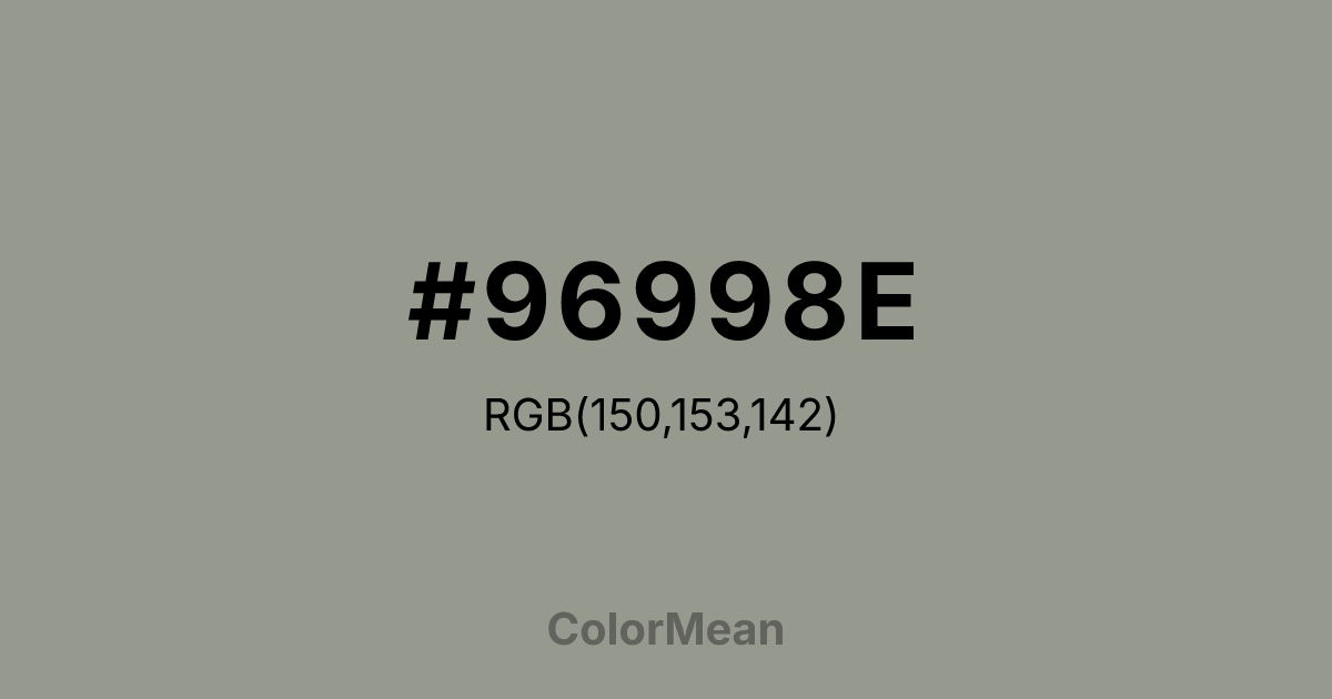 #96998E color swatch