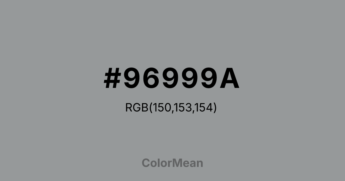 #96999A color swatch