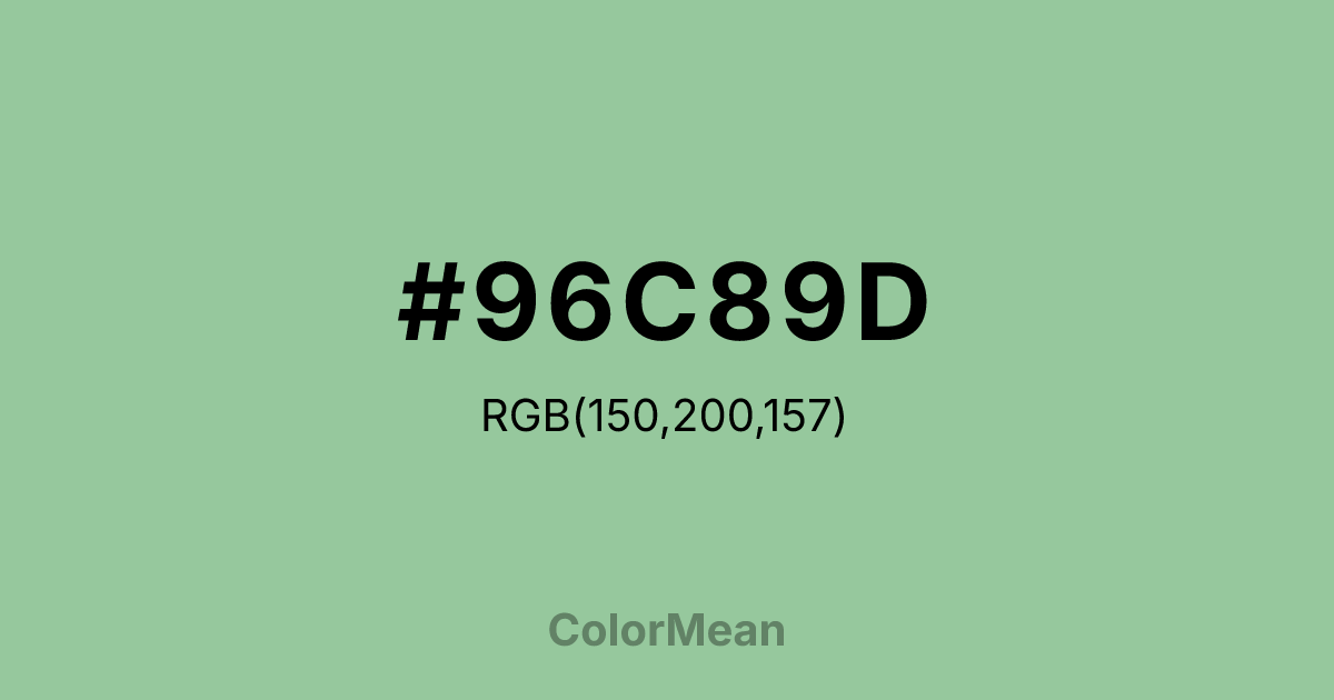 #96C89D color swatch