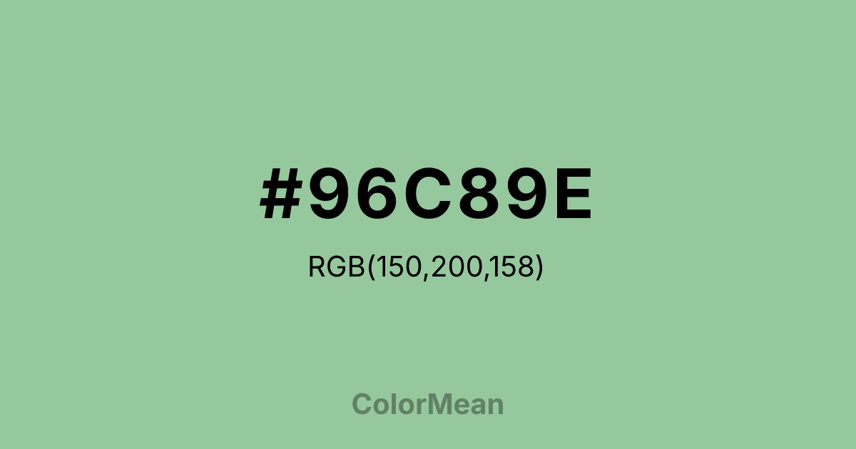 #96C89E color swatch