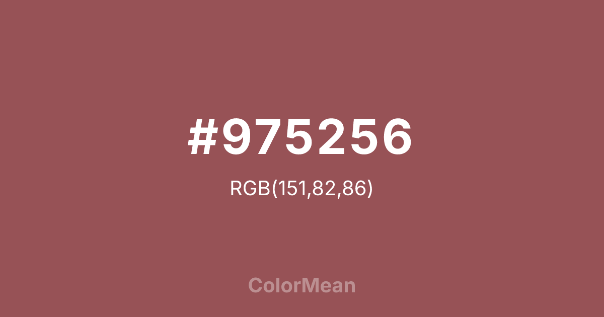 #975256 color swatch