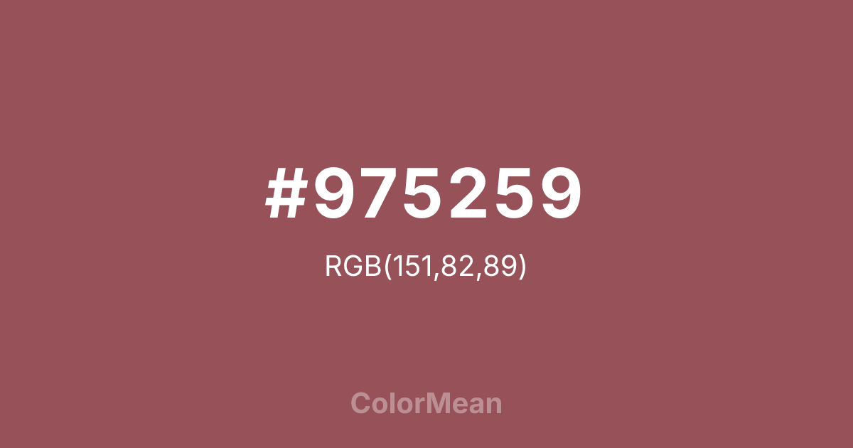 #975259 color swatch