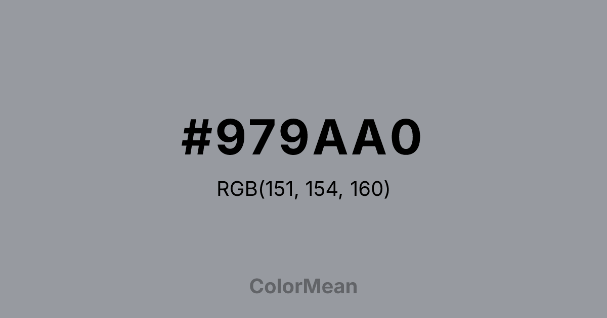 #979AA0 color swatch