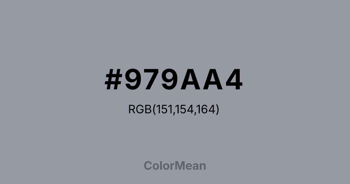 #979AA4 color swatch