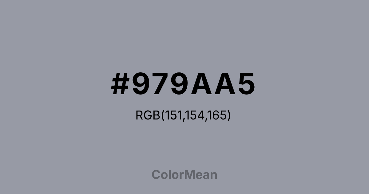#979AA5 color swatch