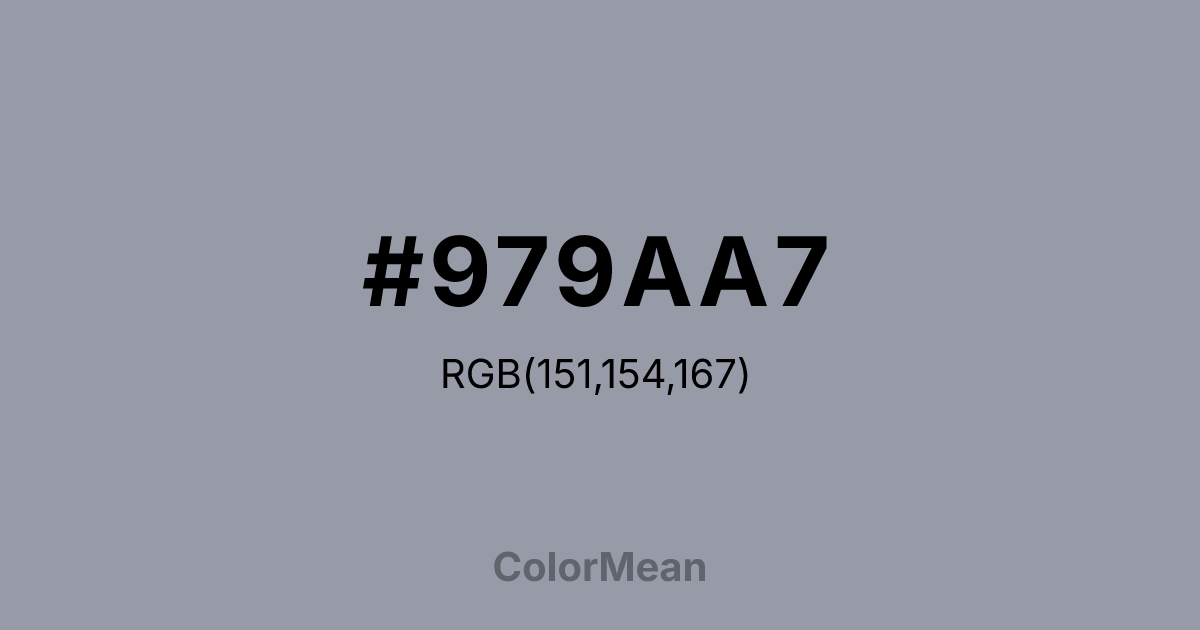 #979AA7 color swatch