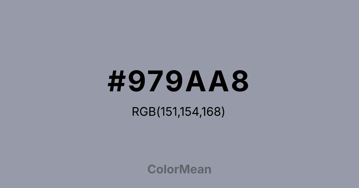 #979AA8 color swatch