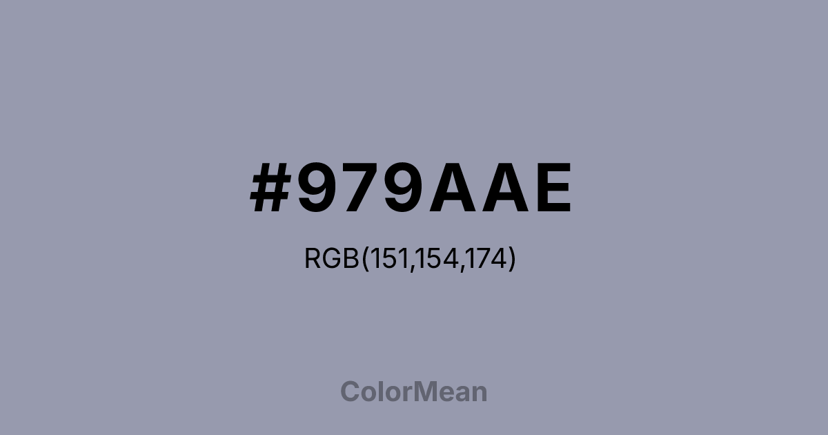 #979AAE color swatch