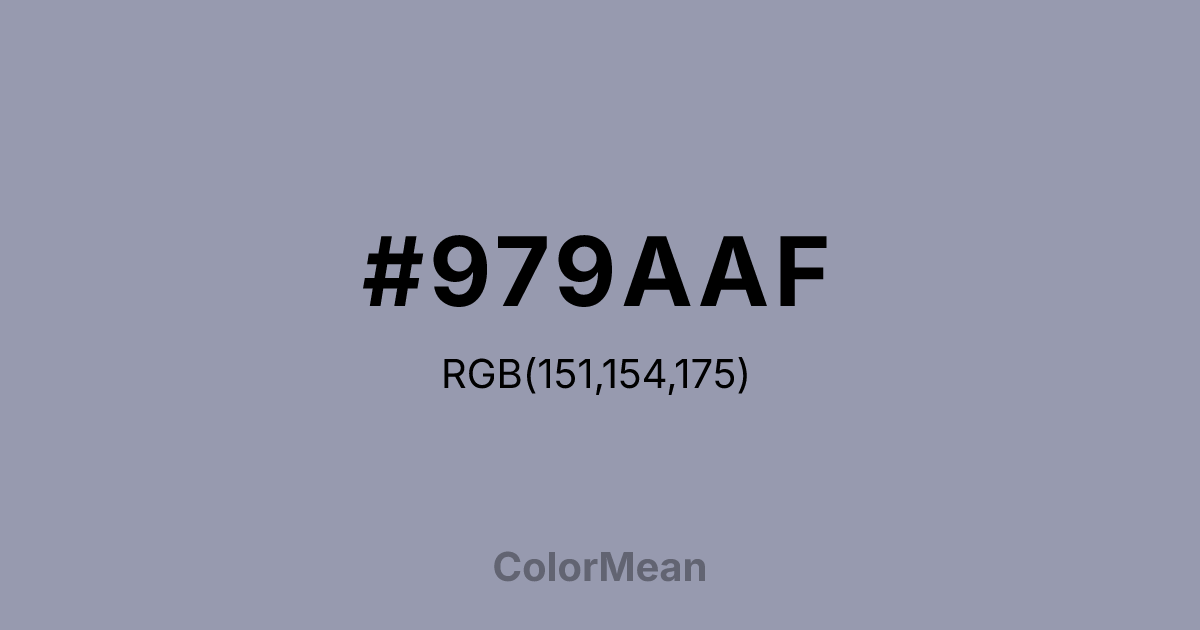 #979AAF color swatch