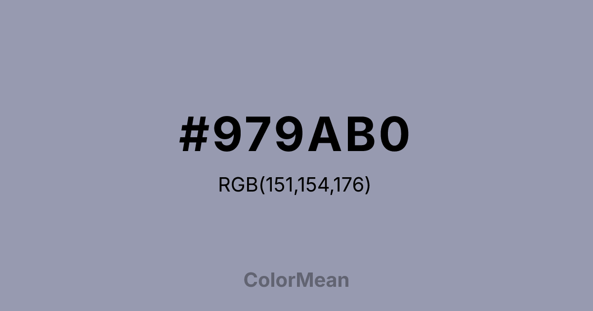 #979AB0 color swatch