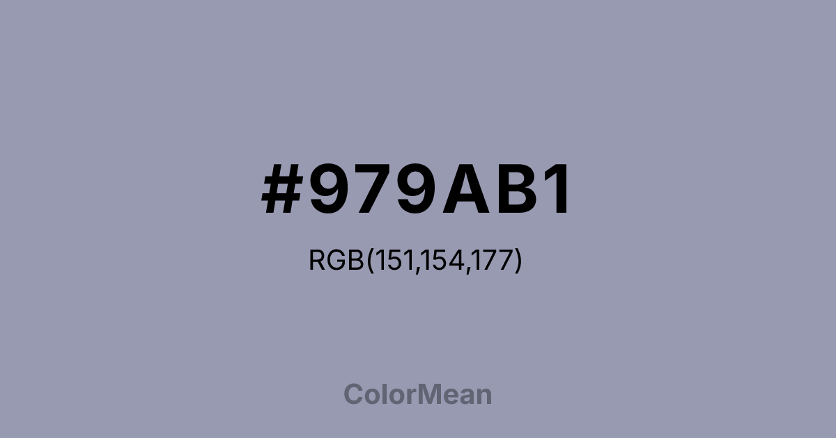 #979AB1 color swatch