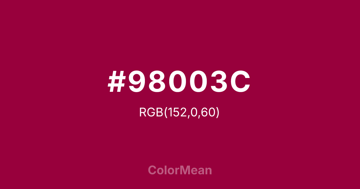 #98003C color swatch