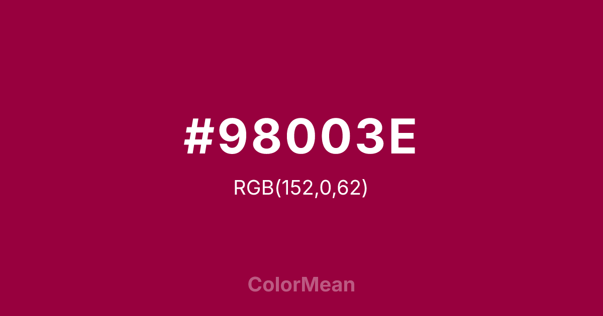 #98003E color swatch