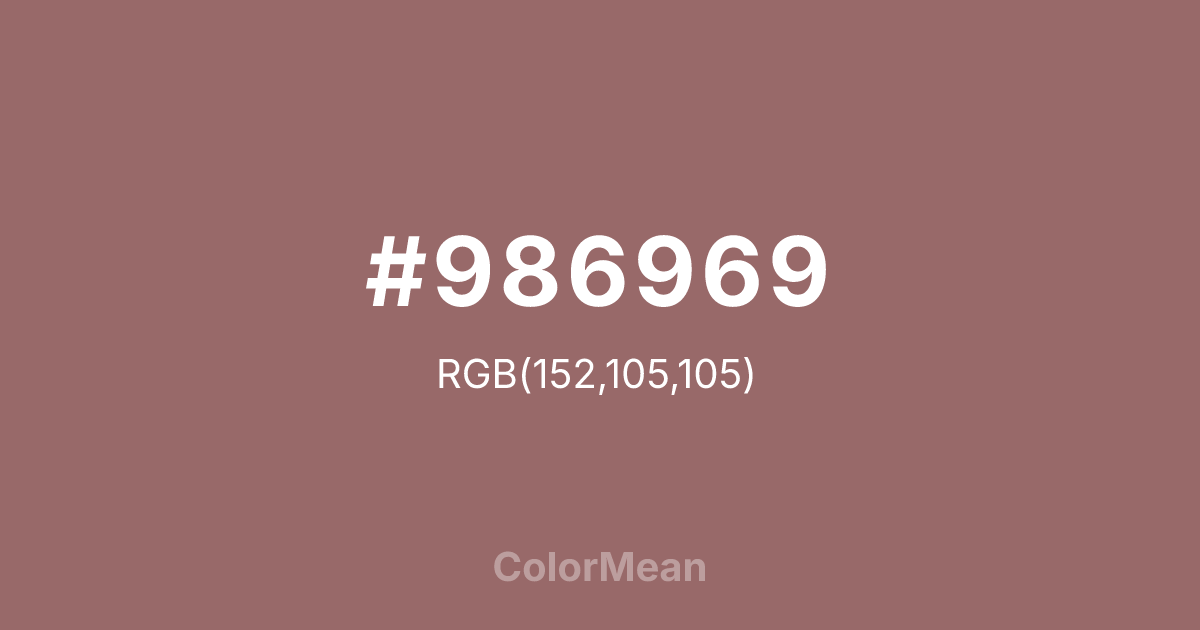 #986969 color swatch