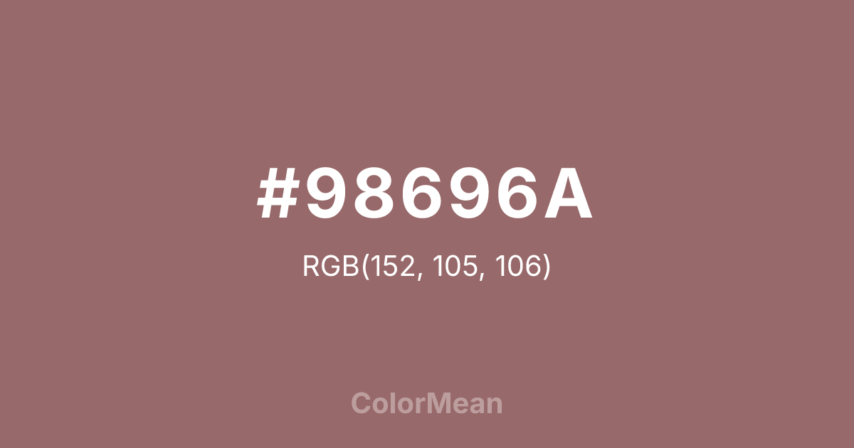 #98696A color swatch