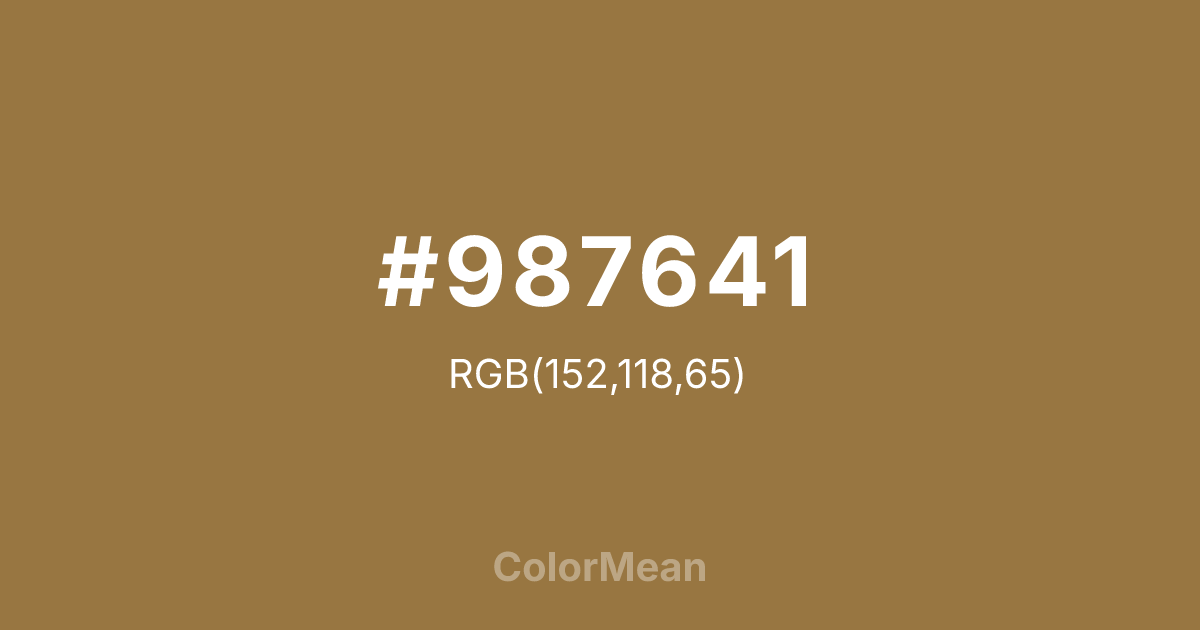 #987641 color swatch