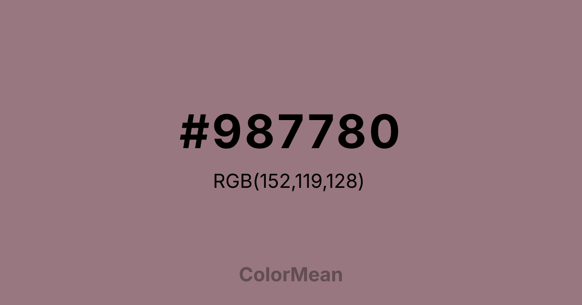 #987780 color swatch