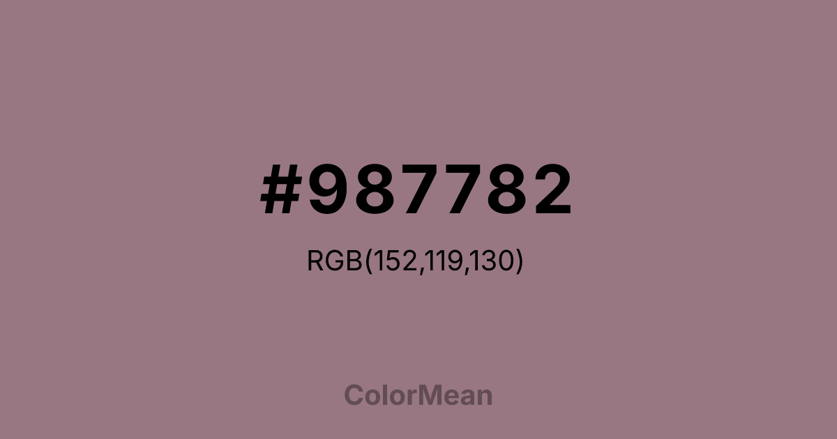 #987782 color swatch