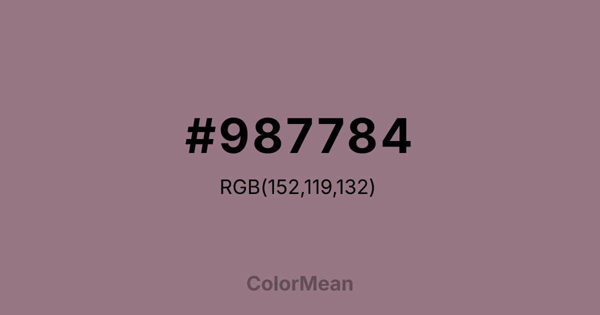 #987784 color swatch