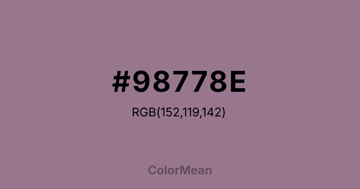 #98778E color swatch