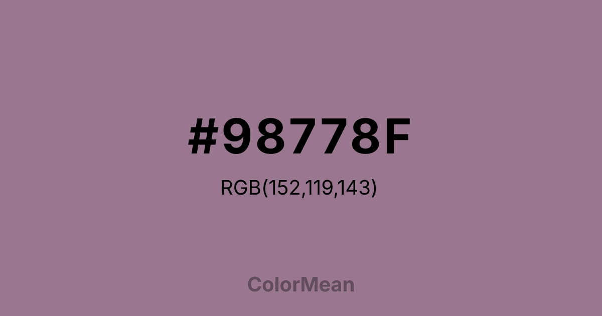 #98778F color swatch