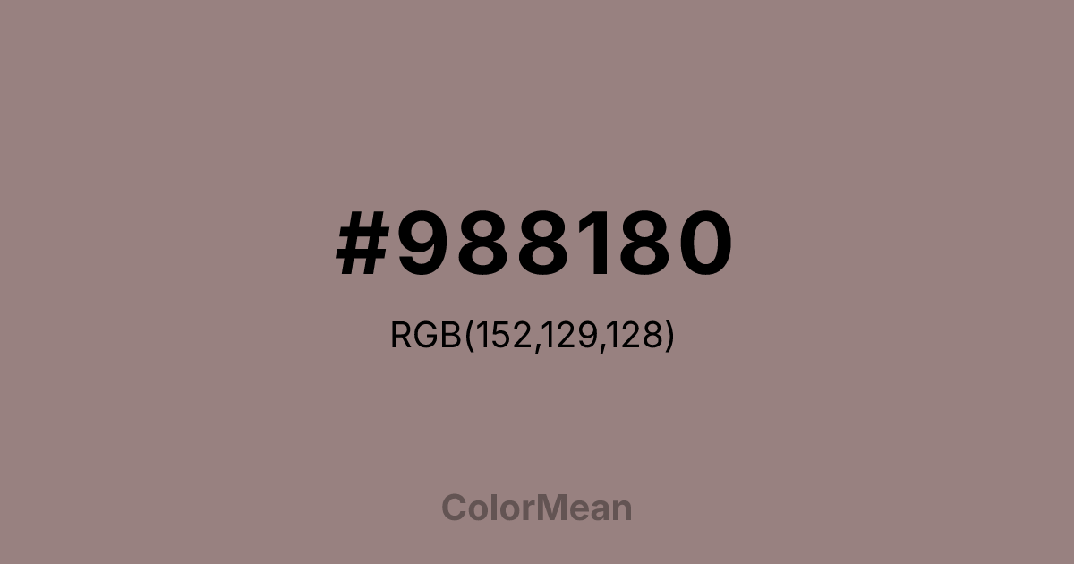 #988180 color swatch