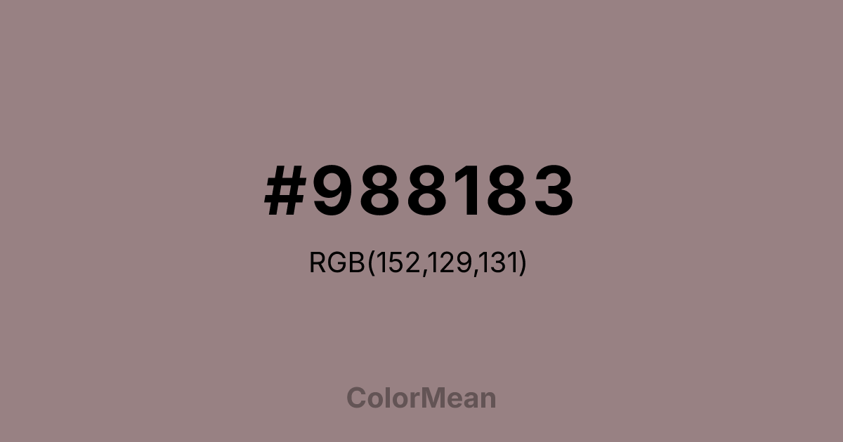 #988183 color swatch