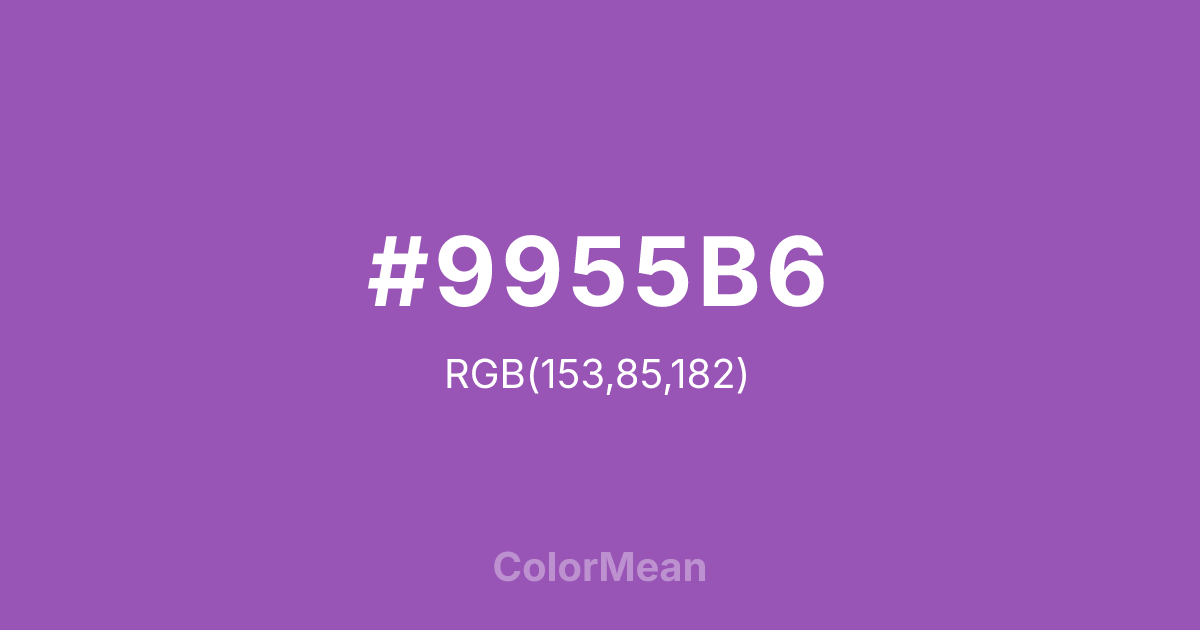 #9955B6 color swatch