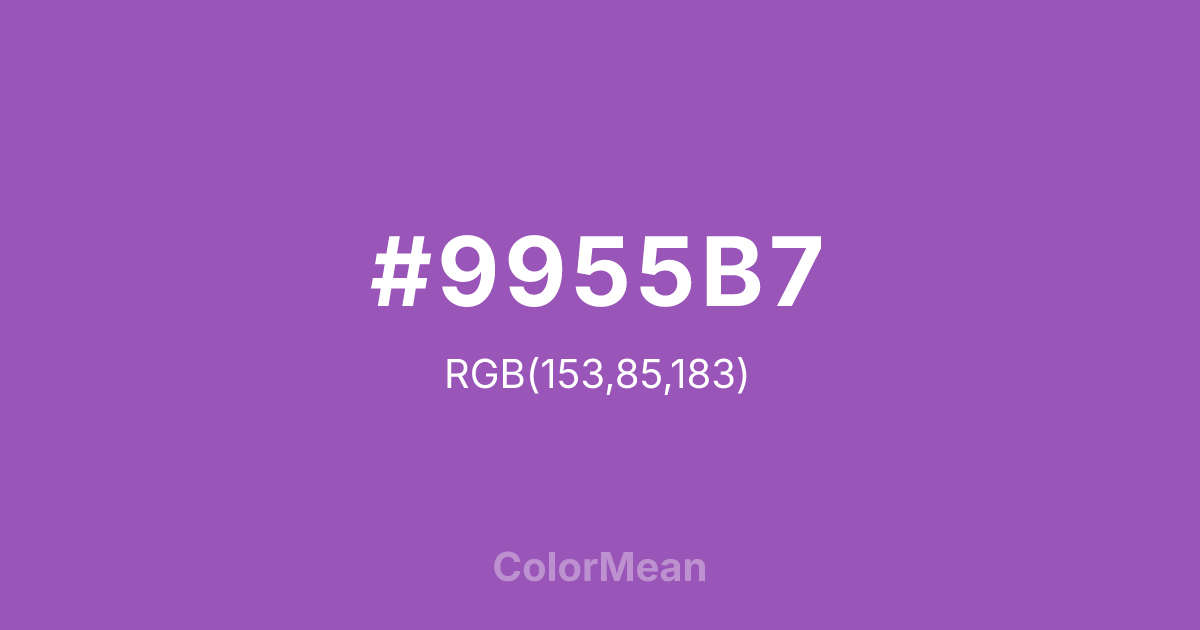 #9955B7 color swatch