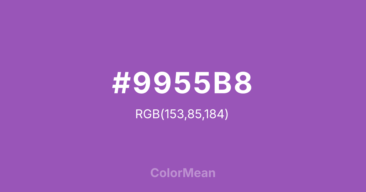 #9955B8 color swatch