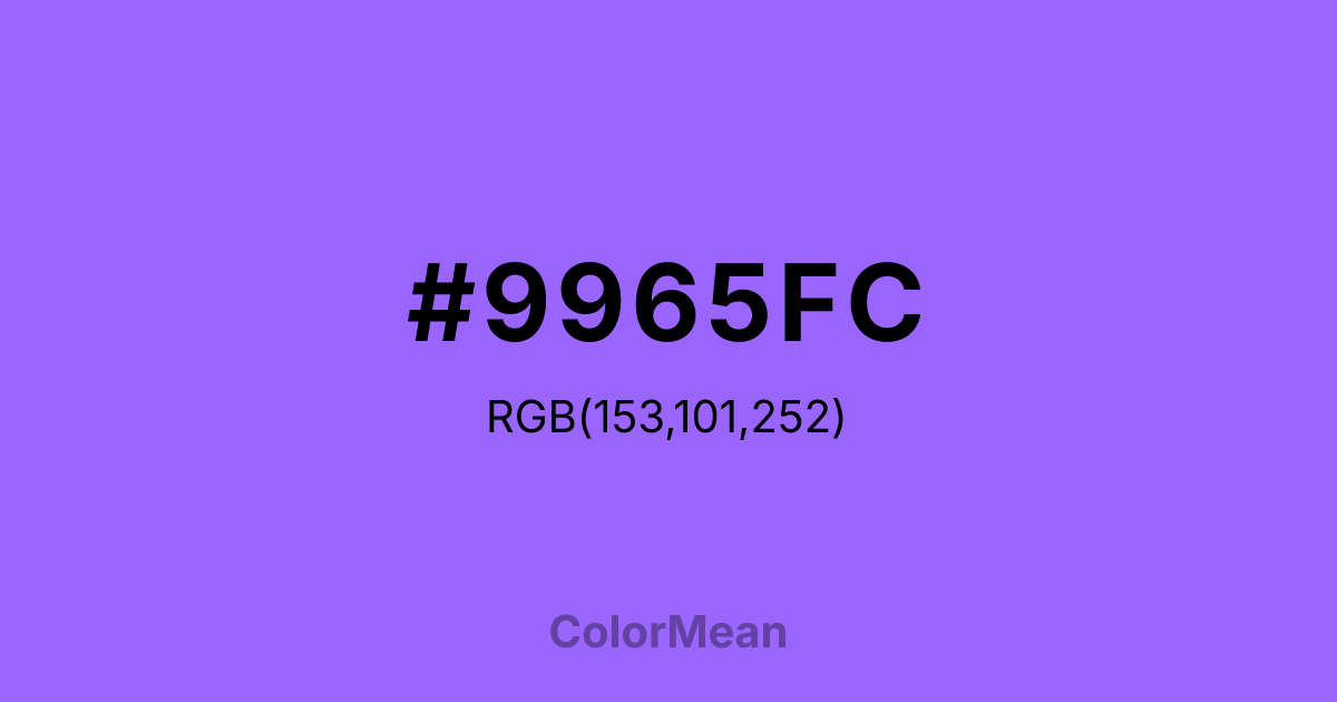 #9965FC color swatch