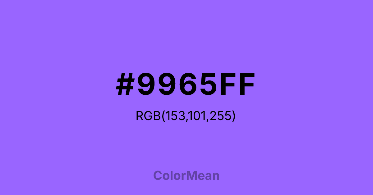 #9965FF color swatch
