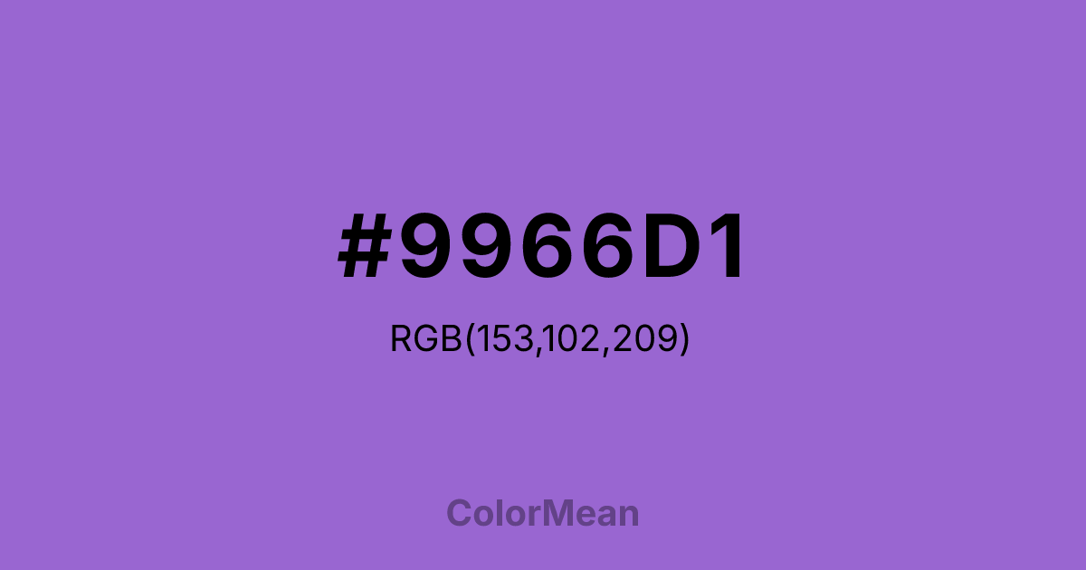 #9966D1 color swatch