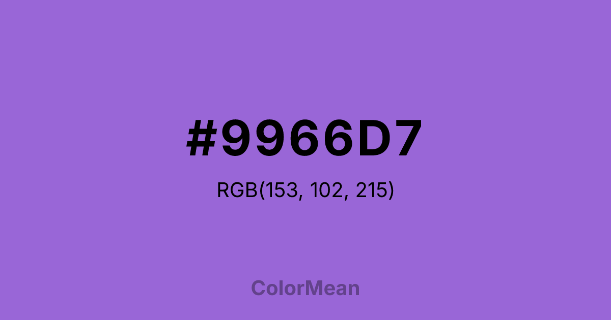 #9966D7 color swatch