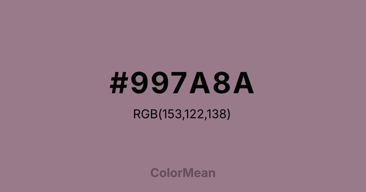 #997A8A color swatch